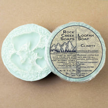 Load image into Gallery viewer, Clarity Loofah Soap | Lemongrass & Lavender Essential Oil