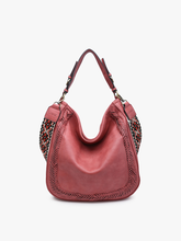 Load image into Gallery viewer, Aris Whipstitch Hobo/Crossbody w/ Guitar Strap
