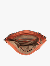 Load image into Gallery viewer, Aris Whipstitch Hobo/Crossbody w/ Guitar Strap: Wine