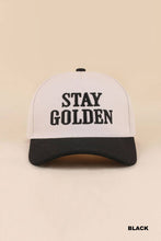 Load image into Gallery viewer, Stay Golden Two Tone Snapback Hat