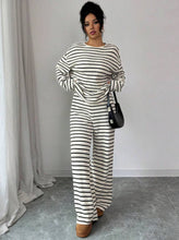 Load image into Gallery viewer, Stripe Knit Lounge Set