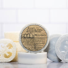 Load image into Gallery viewer, Rejuvenate Loofah Soap | Peppermint Eucalyptus & Lemon Essen