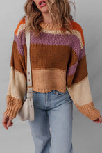 Load image into Gallery viewer, Golden Hour Colorblock Sweater
