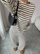 Load image into Gallery viewer, Stripe Knit Lounge Set