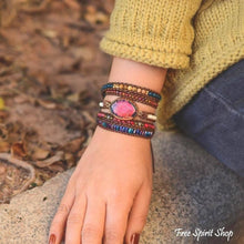 Load image into Gallery viewer, Imperial Jasper & Apatite Wrap Bracelet
