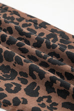 Load image into Gallery viewer, The Wild Side Leopard Print Split Denim Midi Skirt