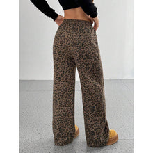 Load image into Gallery viewer, Leopard Print Wide Leg Pants