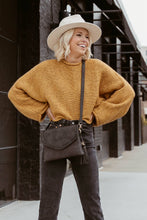 Load image into Gallery viewer, Sloane Flapover Crossbody w/ Whipstitch and Tassel