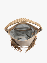 Load image into Gallery viewer, Sav Distressed Hobo w/ Fringe Detail: Taupe