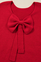 Load image into Gallery viewer, Lovers Bow Sweater Red