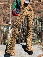 Load image into Gallery viewer, Leopard Print Flare Pants