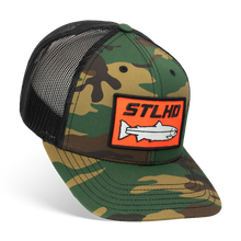 Load image into Gallery viewer, STLHD Camo Snapback Trucker Hat