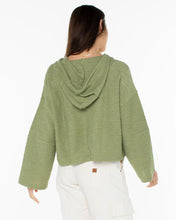 Load image into Gallery viewer, Rich Coast Cropped Hoodie Oil Green