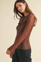 Load image into Gallery viewer, Rustic Romance Henley