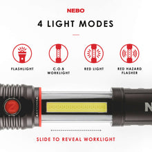Load image into Gallery viewer, NEBO SLYDE+ Tactical LED Flashlight, Powerful 400-Lumen