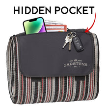 Load image into Gallery viewer, Saddle Stripe Woven Picnic Blanket