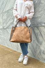 Load image into Gallery viewer, Connar Distressed Side Pocket Tote