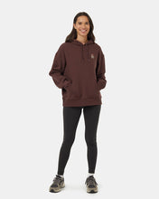 Load image into Gallery viewer, Mountain Skyline Hoodie mahogany alfalfa