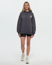 Load image into Gallery viewer, Emerald Edge Oversized Hoodie Graphite Moonscape