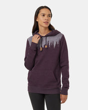 Load image into Gallery viewer, Juniper Hoodie midnight plum heather white