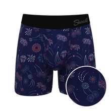 Load image into Gallery viewer, The Pyrotecnips Naughty Fireworks Ball Hammock® Pouch Underwear With Fly
