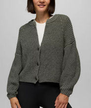 Load image into Gallery viewer, Sunday River Short Cardigan Thyme/Grey