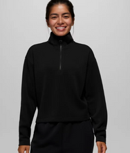 Load image into Gallery viewer, Shea Soft Half Zip Black