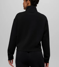 Load image into Gallery viewer, Shea Soft Half Zip Black