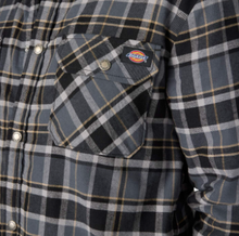 Load image into Gallery viewer, Water Repellent Fleece-Lined Flannel Shirt Jacket Grey