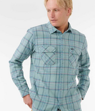 Load image into Gallery viewer, Griffin Flannel Shirt Blue Lagoon