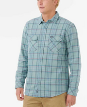 Load image into Gallery viewer, Griffin Flannel Shirt Blue Lagoon
