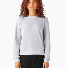 Load image into Gallery viewer, Women's Thermal Crewneck Shirt Heather Grey