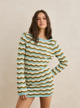 Load image into Gallery viewer, Whispering tides knit mini dress