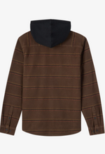 Load image into Gallery viewer, ARCHER HOODED FLANNEL TURKISH COFFEE