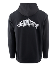 Load image into Gallery viewer, Eat Your Words DWR HD Hoodie Black Salmon