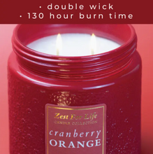 Load image into Gallery viewer, Zest For Life Candle (28oz.) - Cranberry Orange