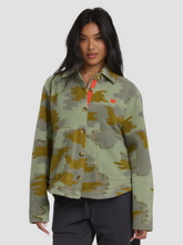 Load image into Gallery viewer, Breezy Sweatshirt Shacket Camo