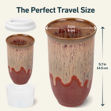 Load image into Gallery viewer, Jupiter Ceramic Travel Cup – 16oz with Lid & Sleeve