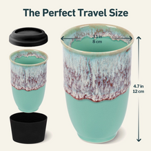 Load image into Gallery viewer, Nebula Ceramic Travel Mug – 12oz with Lid & Sleeve