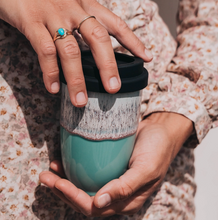 Load image into Gallery viewer, Nebula Ceramic Travel Mug – 12oz with Lid & Sleeve