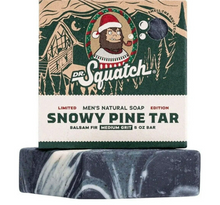 Load image into Gallery viewer, Dr. Squatch Snowy Pine Tar Bar Soap