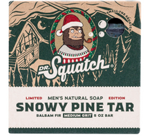 Load image into Gallery viewer, Dr. Squatch Snowy Pine Tar Bar Soap