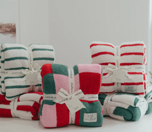 Load image into Gallery viewer, Mixed Check Holiday Cozy Luxe Home Blanket
