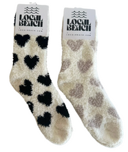 Load image into Gallery viewer, Local Beach Love Collection Heart Cozy Socks