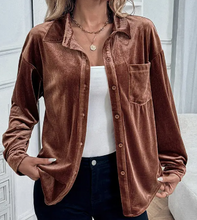 Load image into Gallery viewer, Adore Velvet Top in Chocolate
