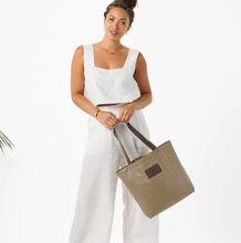 Load image into Gallery viewer, Aloha PoolSide Reversible Tote in Luster/Coconut