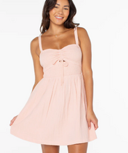 Load image into Gallery viewer, Spring Fling Mini Dress Tropical Peach Solid