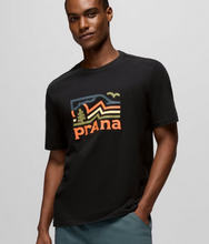 Load image into Gallery viewer, prAna Peak Path Short Sleeve Graphic Tee Black