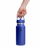 Load image into Gallery viewer, 32 oz Wide Mouth Straw Capri Blue