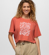 Load image into Gallery viewer, Everyday Botanical Crop Graphic Tee Lychee